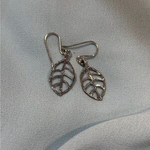 Silver Leaf Earrings